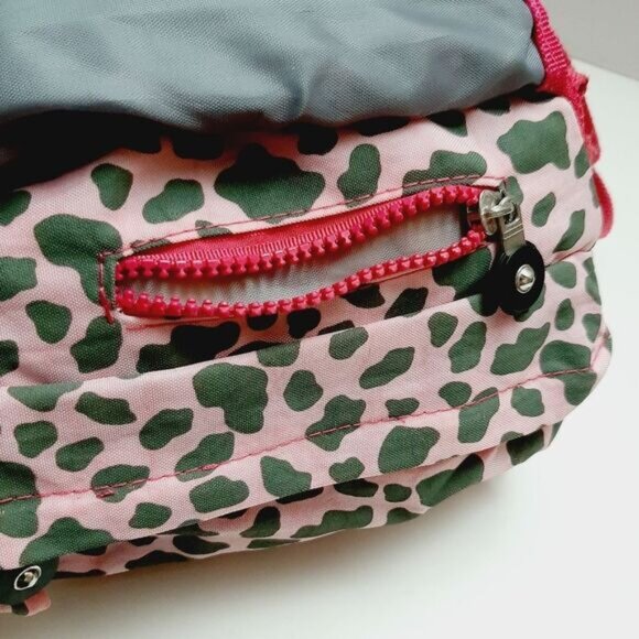 KIPLING Crossbody Shoulder Bag Cheetah Animal Print Pink - Picture 14 of 16